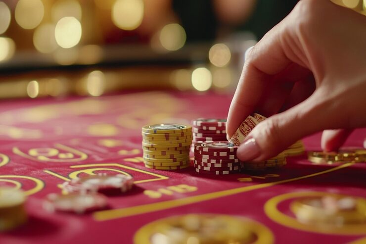 Live blackjack table at 1win app casino